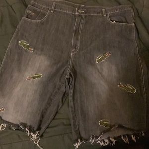 Rare Vintage LaCoste Men's Denim Cut off shorts, size 42